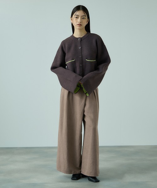 VICKY(ビッキー)の「フィブリルサテンラップワイドパンツ≪洗濯機で洗える≫(その他パンツ・レディース・ダークグレー/ブラウン/ライトグレー・M)」の12枚目の写真