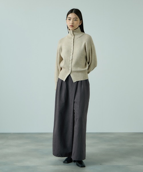 VICKY(ビッキー)の「フィブリルサテンラップワイドパンツ≪洗濯機で洗える≫(その他パンツ・レディース・ダークグレー/ブラウン/ライトグレー・M)」の19枚目の写真