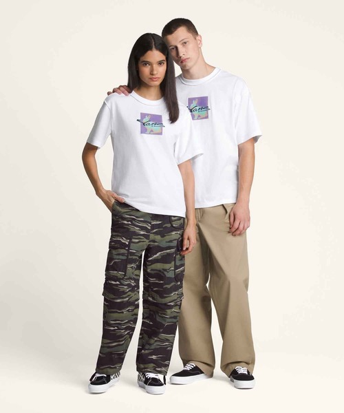 VANS(バンズ)の「PREMIUM DOWN THE RABBIT HOLE Tシャツ / LX Down The Rabbit Hole SS Tee VN000MF8WHT1(Tシャツ/カットソー・メンズ・ホワイト・LARGE/MEDIUM/SMALL/X-LARGE/X-SMALL)」の2枚目の写真