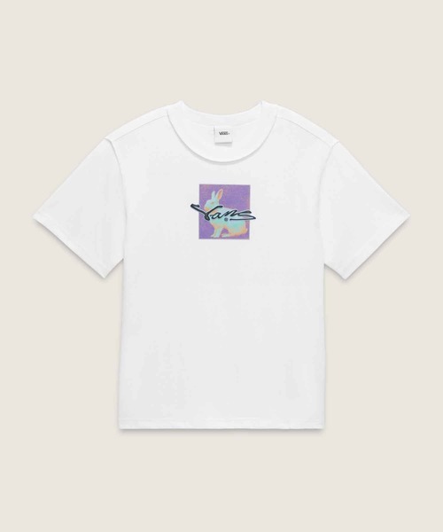 VANS(バンズ)の「PREMIUM DOWN THE RABBIT HOLE Tシャツ / LX Down The Rabbit Hole SS Tee VN000MF8WHT1(Tシャツ/カットソー・メンズ・ホワイト・LARGE/MEDIUM/SMALL/X-LARGE/X-SMALL)」の3枚目の写真