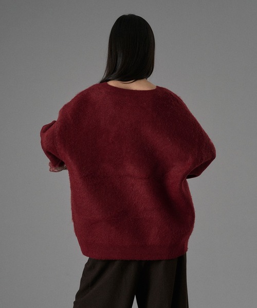 GRADATION HEART MOTIF SHAGGY KNIT / グラデーションハートモチーフ