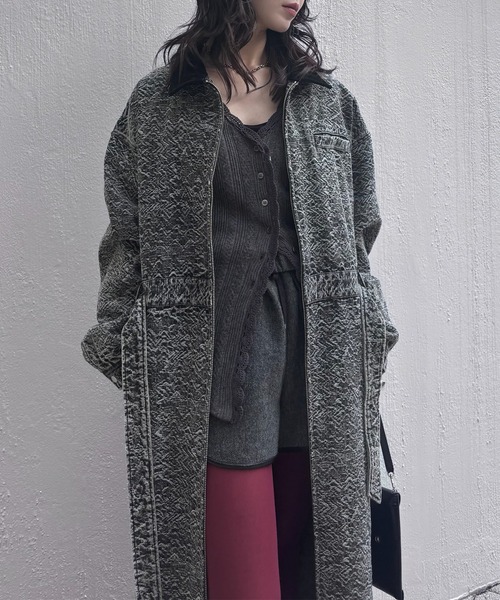 UND PIN TUCK LACE LIKE KNIT TOP（ニット/セーター）｜Ameri（アメリ