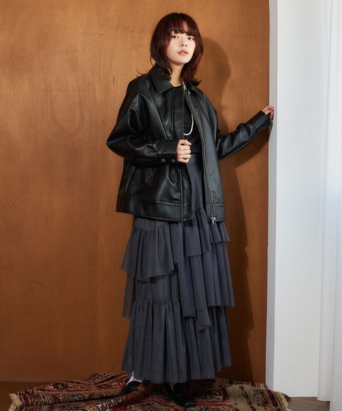 mysty woman(ミスティウーマン)の「ビスチェキリカエインナー 638070(ニット/セーター・レディース・オフホワイト/グレー/ブラック・FREE)」の19枚目の写真