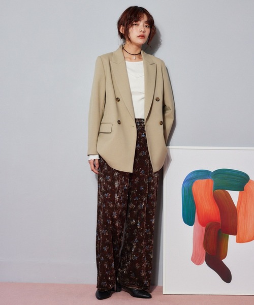 mysty woman(ミスティウーマン)の「ビスチェキリカエインナー 638070(ニット/セーター・レディース・オフホワイト/グレー/ブラック・FREE)」の13枚目の写真