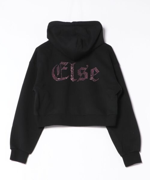 GORGE(ゴージ)の「《ビジューElseロゴ×ショート丈》裏起毛ジップパーカー 秋冬◎(パーカー・レディース・オフホワイト/グレー/ブラック・F)」の15枚目の写真