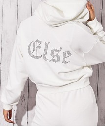 GORGE | 《ビジューElseロゴ×ショート丈》裏起毛ジップパーカー 秋冬◎(パーカー)