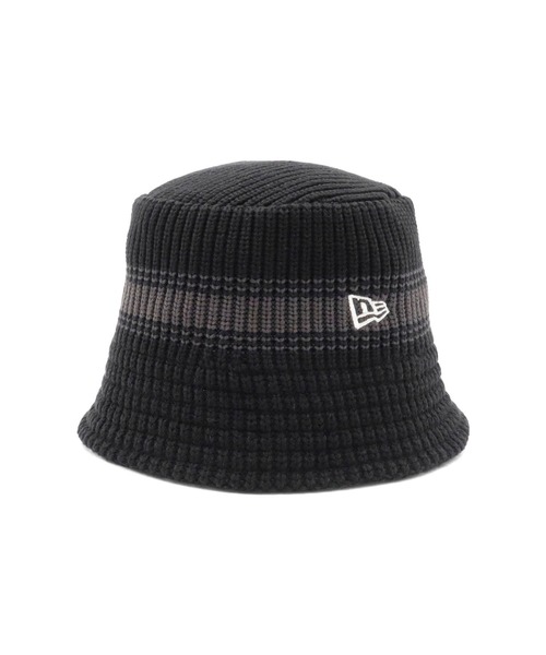 NEW ERA(ニューエラ)の「ニューエラ ニットバケットハット バケハ(ハット・メンズ・ブラック/ホワイト・M/L)」の3枚目の写真