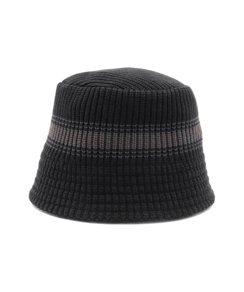 NEW ERA(ニューエラ)の「ニューエラ ニットバケットハット バケハ(ハット・メンズ・ブラック/ホワイト・M/L)」の4枚目の写真