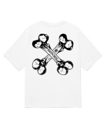 KGTW0207 エックススカル 20番手 半袖Tシャツ ホワイト