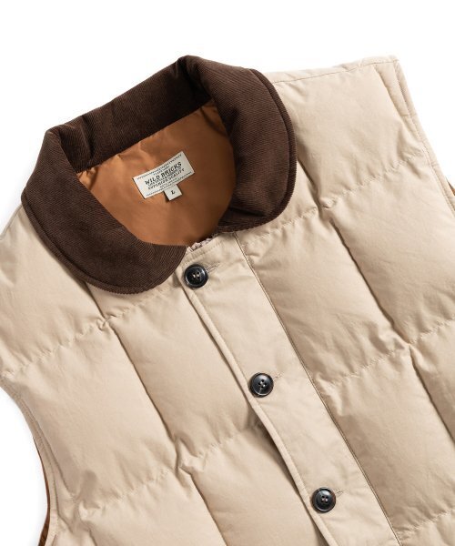 WILD BRICKS(ワイルドブリックス)の「RP PUFFER VEST (beige)(ダウンベスト・メンズ・その他・MEDIUM/LARGE/X-LARGE)」の4枚目の写真