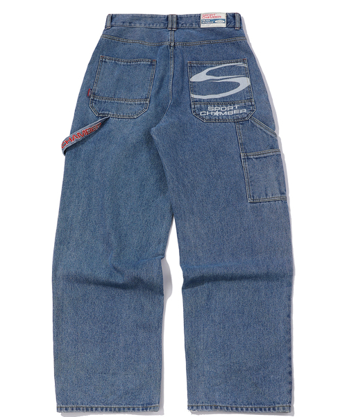 SPORT CHAMBER(スポーツチャンバー)の「SC 90s カーペンターデニムパンツ(ブルー)(デニムパンツ・レディース・その他・1/2/3)」の3枚目の写真
