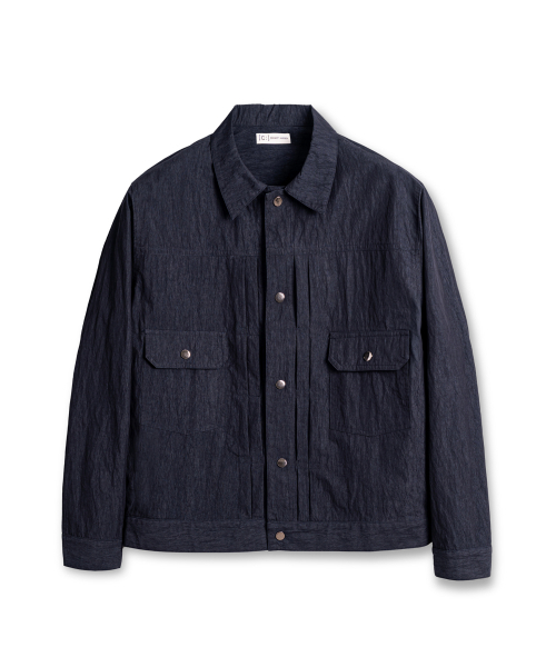 CONNECT KINLOCH(コネクトキンロック)の「ウォッシュドクリンクルトラッカー(ネイビー)(デニムジャケット・メンズ・その他・MEDIUM/LARGE/X-LARGE)」の12枚目の写真