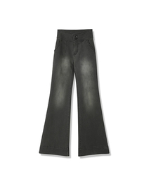 Vivacious（ビバシャス）の「Slim Bootscut Jeans GREY（デニムパンツ）」