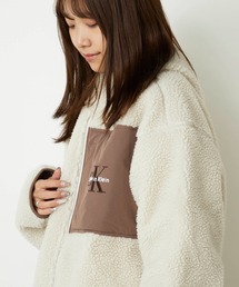 Calvin Klein Jeans | Calvin Klein/カルバンクライン SHERPA FUNNEL NECK FULL ZIP HOODIE フルジップ ボアジャケット(ブルゾン)