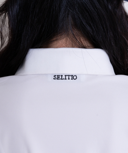 SELITIO(セレティオ)の「PK 半袖ワンピース ホワイト(ワンピース・レディース・ホワイト・SMALL/MEDIUM/LARGE)」の3枚目の写真