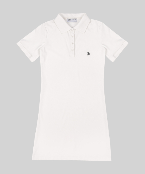SELITIO(セレティオ)の「PK 半袖ワンピース ホワイト(ワンピース・レディース・ホワイト・SMALL/MEDIUM/LARGE)」の8枚目の写真