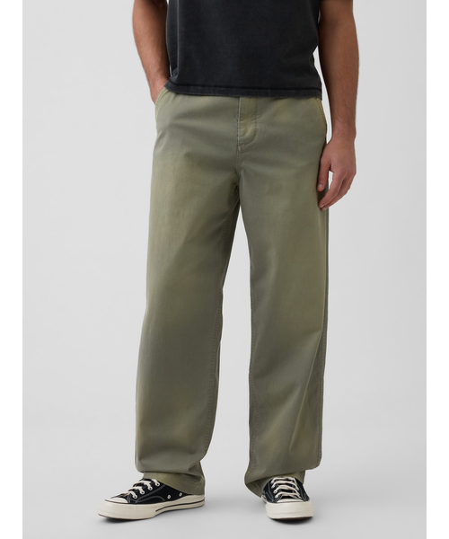 GAP（ギャップ）の「バギーカーキパンツ（チノパンツ・メンズ・グリーン/ブルー/ブラック/ベージュ・28W 30L/29W 30L/30W 30L/31W 30L/31W 32L/32W 30L/32W 32L/33W 32L/36W 32L/34W 32L）」の4枚目の写真