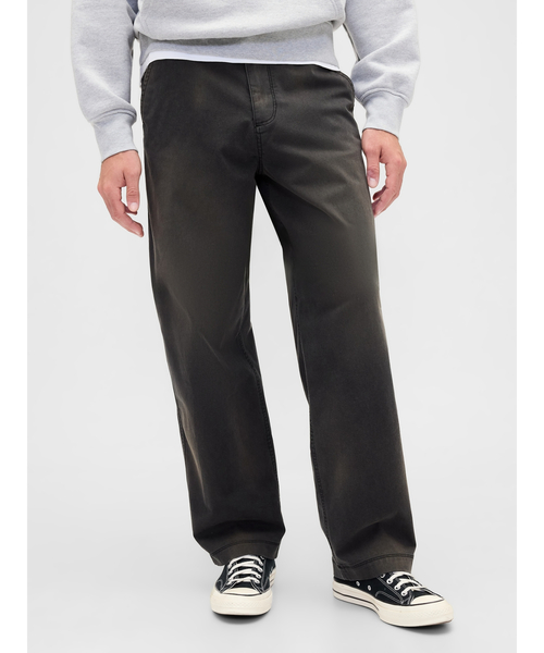 GAP（ギャップ）の「バギーカーキパンツ（チノパンツ・メンズ・グリーン/ブルー/ブラック/ベージュ・28W 30L/29W 30L/30W 30L/31W 30L/31W 32L/32W 30L/32W 32L/33W 32L/36W 32L/34W 32L）」の2枚目の写真