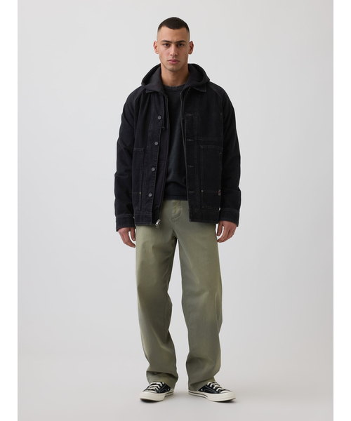 GAP（ギャップ）の「バギーカーキパンツ（チノパンツ・メンズ・グリーン/ブルー/ブラック/ベージュ・28W 30L/29W 30L/30W 30L/31W 30L/31W 32L/32W 30L/32W 32L/33W 32L/36W 32L/34W 32L）」の5枚目の写真