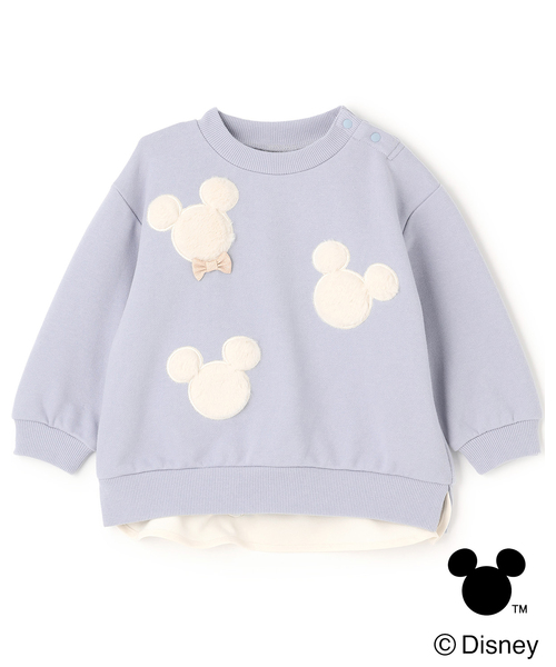 petit main(프티 마인)의 「【Disney】아플리케 트레이너(스웨트)」｜라이트 블루