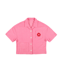 OURPOCKETS（アワーポケッツ）の「Chidrawing Terry Open Shirt (Pink)（シャツ/ブラウス）」
