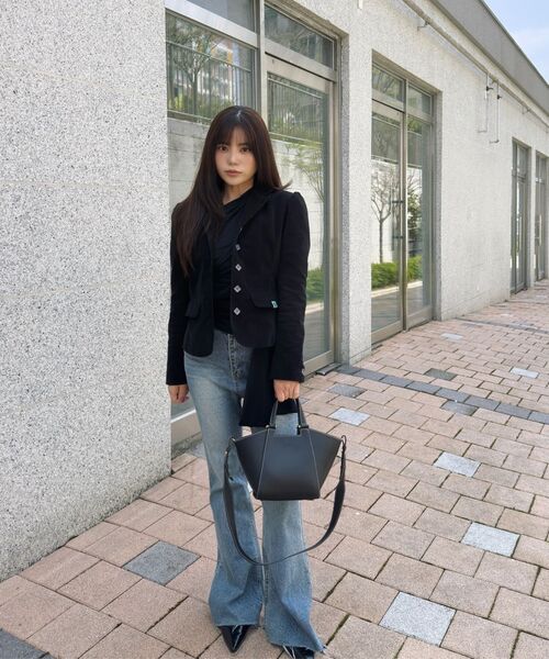 KIMZISU(キムジス)の「Multi-Tie Draped Jersey Top _ BLACK(Tシャツ/カットソー・レディース・ブラック・SMALL/MEDIUM)」の7枚目の写真