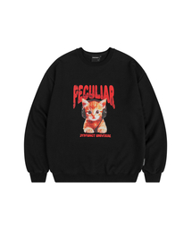 DYSFUNCT（ディスファンクト）の「PECULIAR KITTY SWEATSHIRT (BLACK)（パーカー）」