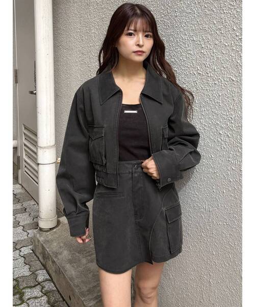 MURUA（ムルーア）の「【セットアップ対応】フェイクレザーショート