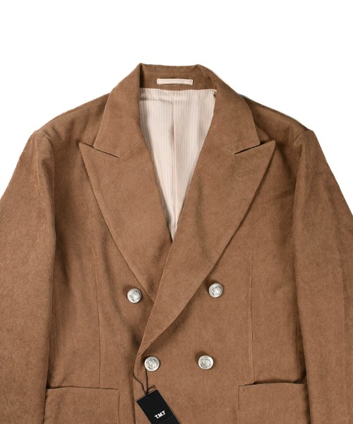 TMT(ティーエムティー)の「【TMT/ティーエムティー】CORDUROY DOUBLE JACKET(テーラードジャケット・メンズ・ブラウン/ネイビー・MEDIUM/LARGE)」の13枚目の写真