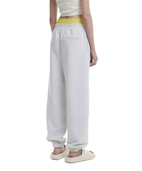 TRUNK PROJECT(トランクプロジェクト)の「Double waistband Lounge Pants_Grey(スウェットパンツ・レディース・グレー・LARGE/SMALL/X-SMALL)」の2枚目の写真