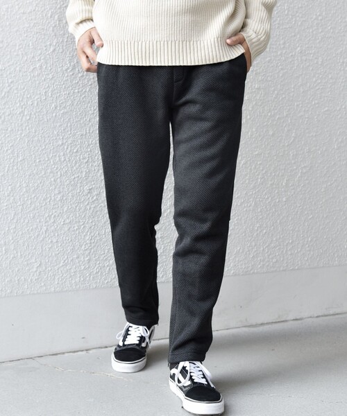 シップス エニィ（SHIPS any）/SHIPS any:〈洗濯機可能〉ニット フリース 裏起毛 スリム ジョガー パンツ 25AW◇ SHIPS any:〈洗濯機可能〉ニット フリース 裏起毛 スリム ジョガー