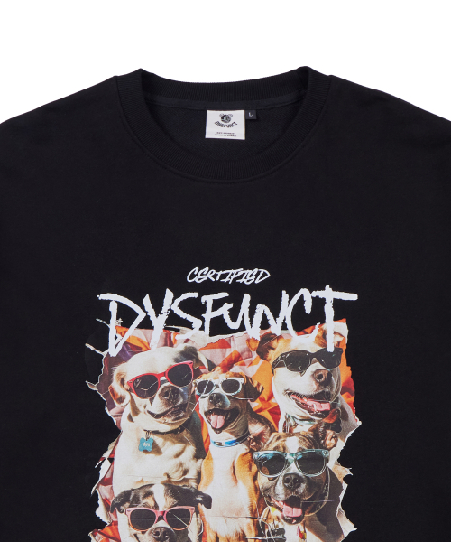 DYSFUNCT(ディスファンクト)の「PUPPYLOVE OVER FIT SWEATSHIRT(BLACK)(スウェット・レディース・その他・LARGE/MEDIUM)」の4枚目の写真