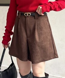 Thevon | Fスエードタックハーフパンツ(その他パンツ)