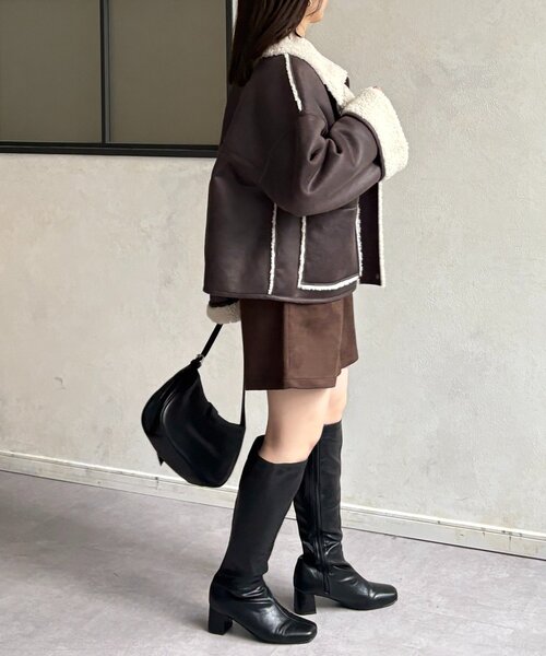 Thevon（ゼボン）の「Fスエードタックハーフパンツ（その他パンツ・レディース・ブラウン/ブラック・FREE）」の17枚目の写真