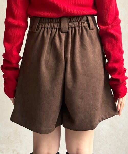 Thevon（ゼボン）の「Fスエードタックハーフパンツ（その他パンツ・レディース・ブラウン/ブラック・FREE）」の19枚目の写真