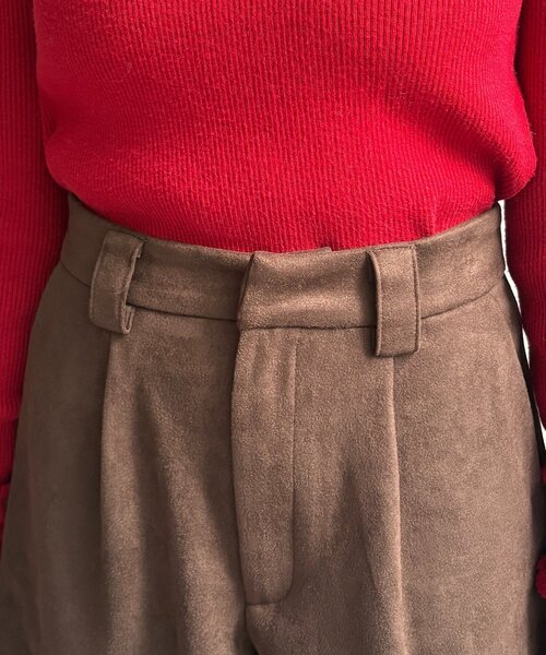 Thevon（ゼボン）の「Fスエードタックハーフパンツ（その他パンツ・レディース・ブラウン/ブラック・FREE）」の21枚目の写真