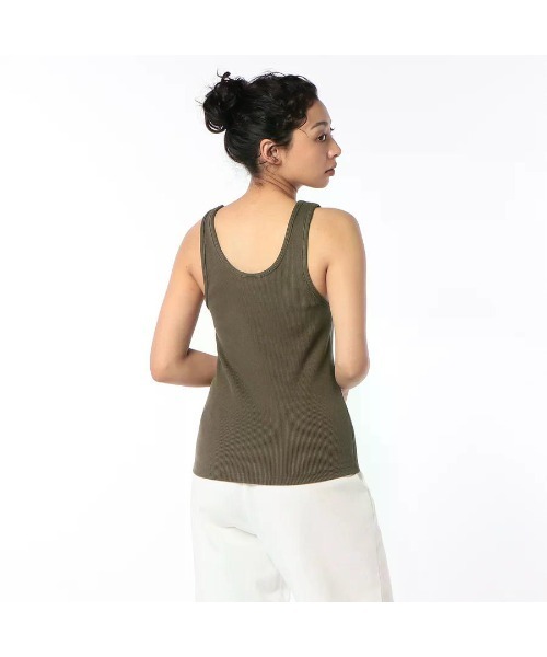 Beyond Basics(ビヨンド ベーシックス)の「GOAT / RIB TANK TOP(タンクトップ・レディース・ブラック/オリーブ/アイボリー/ブラウン/オートミール・S/M)」の5枚目の写真