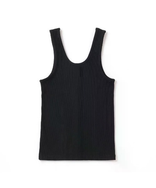 Beyond Basics(ビヨンド ベーシックス)の「GOAT / RIB TANK TOP(タンクトップ・レディース・ブラック/オリーブ/アイボリー/ブラウン/オートミール・S/M)」の6枚目の写真