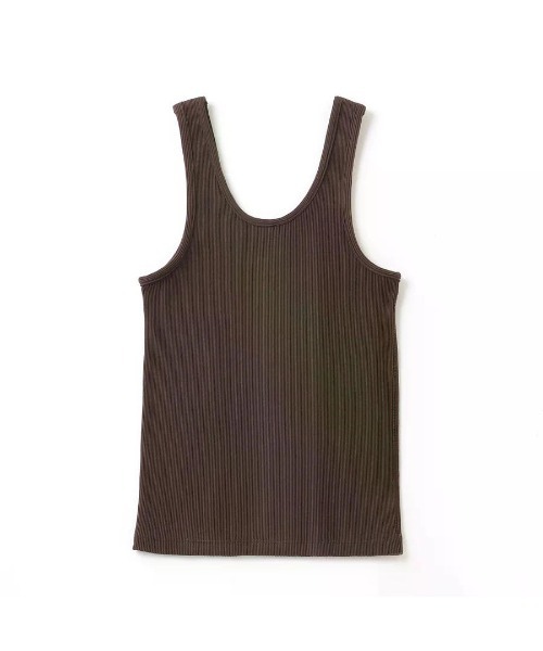 Beyond Basics(ビヨンド ベーシックス)の「GOAT / RIB TANK TOP(タンクトップ・レディース・ブラック/オリーブ/アイボリー/ブラウン/オートミール・S/M)」の9枚目の写真