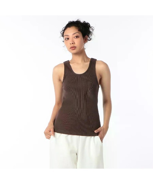 Beyond Basics(ビヨンド ベーシックス)の「GOAT / RIB TANK TOP(タンクトップ・レディース・ブラック/オリーブ/アイボリー/ブラウン/オートミール・S/M)」の11枚目の写真