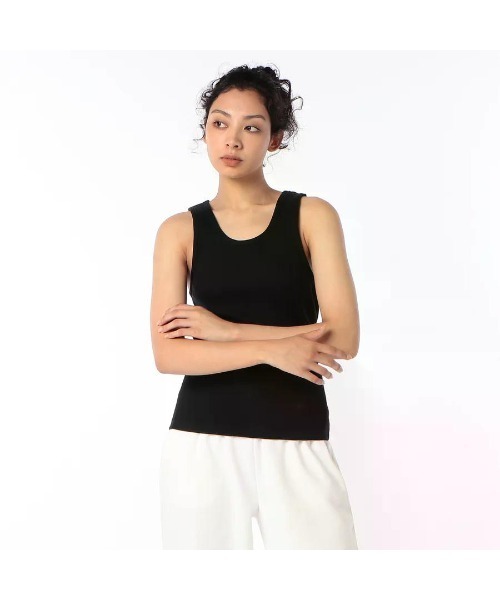 Beyond Basics(ビヨンド ベーシックス)の「GOAT / RIB TANK TOP(タンクトップ・レディース・ブラック/オリーブ/アイボリー/ブラウン/オートミール・S/M)」の7枚目の写真