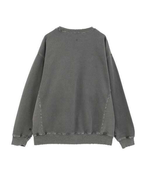 CONVERSE TOKYO(コンバーストウキョウ)の「STAR★ DAMAGED SWEAT(スウェット・レディース・ボルドー/スミクロ/パープル・SMALL/MEDIUM)」の11枚目の写真