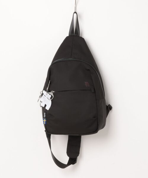 moz(モズ)の「【MOZ】モズ 撥水加工スリングバッグ ZZRK-05(ボディバッグ/ウエストポーチ・レディース・トリコロール/ブラック・ONE SIZE)」の1枚目の写真