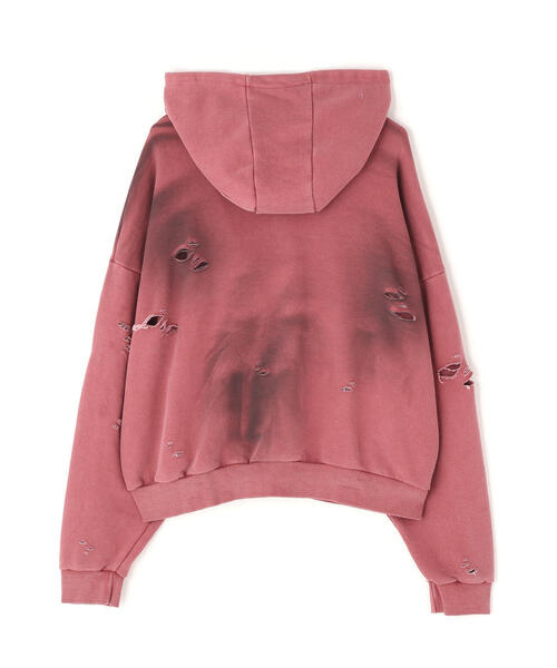 SIS(エスアイエス)の「SIS/エスアイエス/Damage P/O Hoodie(パーカー・レディース・ベージュ/レッド・F)」の12枚目の写真