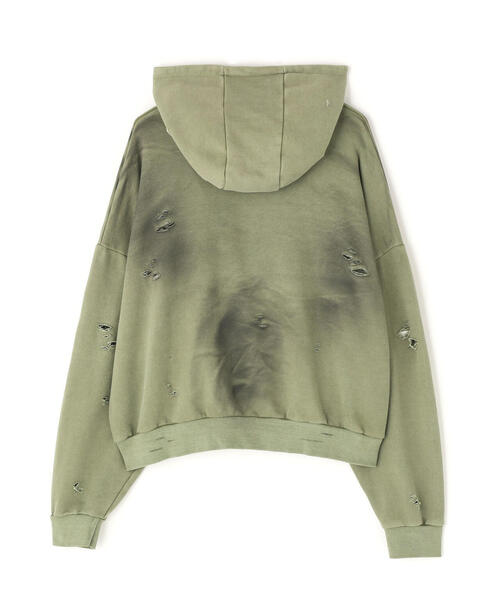 SIS(エスアイエス)の「SIS/エスアイエス/Damage P/O Hoodie(パーカー・レディース・ベージュ/レッド・F)」の3枚目の写真