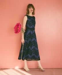 メッシュフラワーレースワンピース（ワンピース）｜GRACE CLASS