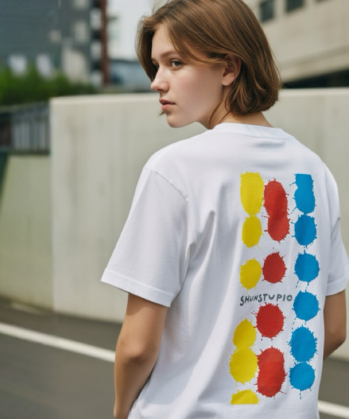 XHUA'T(スアト)の「バブルポップTシャツ(Tシャツ/カットソー・メンズ・ホワイト/ブラック/タン・MEDIUM/LARGE/X-LARGE)」の4枚目の写真