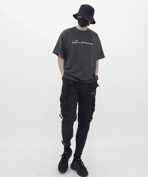 JUSTHANG(ジャストハング)の「ピグメントレタリングホワイトロゴオーバーサイズ半袖Tシャツ(Tシャツ/カットソー・メンズ・その他・LARGE/XX-LARGE)」の11枚目の写真