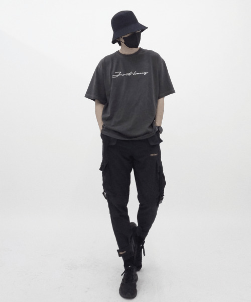JUSTHANG(ジャストハング)の「ピグメントレタリングホワイトロゴオーバーサイズ半袖Tシャツ(Tシャツ/カットソー・メンズ・その他・LARGE/XX-LARGE)」の12枚目の写真