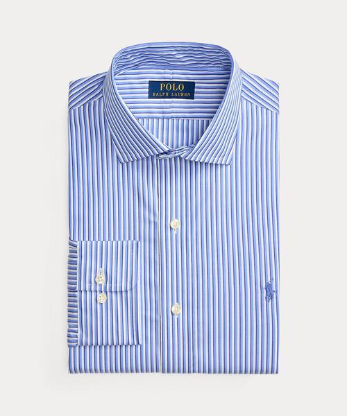 POLO RALPH LAUREN(ポロ ラルフ ローレン)の「カスタム フィット ストライプド ポプリン シャツ(シャツ/ブラウス・メンズ・ブルー・14//15 /16/17)」の2枚目の写真